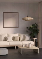 Závěsné svítidlo MIDSUMER E27 černá/textil krémová 1X40W IP20 EGLO 43999