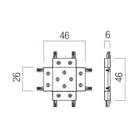 XTINY SURFACE X shape CONNECTOR 48V DC I