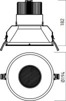 XTHEMA 1x36,8W 1050mA 36-38V DC 4000K CR