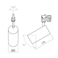 XTILT PROJECTOR for TKN 1x20W 220-240V A