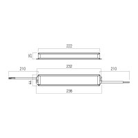 DRIVER NARROW TC 24V 200W IP67