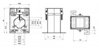 Měřící trafo 1473 CLB 32.64 100/5A 1VA 0,5 FS5 120%násuvné 32x10 30x15 25x20 d30