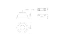 DOWNLIGHT COMFORT DALI UGR19 D200 P 30W MS 940 U19 WT LEDVANCE 4099854491146