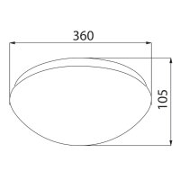 LED svítidlo Cala 18 D, 18 W, 2700 K, IP44, se senzorem MCLED ML-411.225.32.0