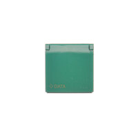 Kryt + klíč pro zásuvku DATA, antibakteriální zelená, IP 44 DGD1BP/AB33