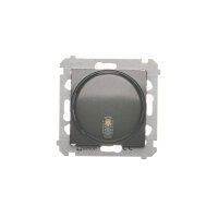 Elektronický zvonek, 8-12V, antracit mat, metalizované KONTAKT SIMON DDT1.01/48