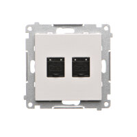 T62.01/114 Zásuvka datová 2 násobná RJ45