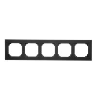 Rámeček 5 násobný černá matná KONTAKT SIMON TR5/149