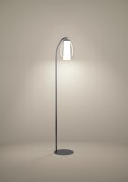Stojací lampa MENORCA LED-CCT 8,6W IP20 nikl nero  EGLO 390462