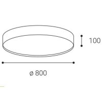 Svítidlo ROMO 80, CF DIM TRIAC 80W 2CC3000K/4000K stropní kávové LED2 1272658DT