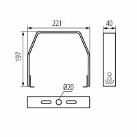 Montážní držák HBPA BACKET KANLUX 33199
