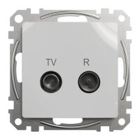 Sedna D/E TV R zásuvka průběžná 7dB, Aluminium SCHNEIDER SDD113474R