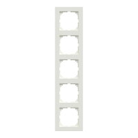 Rámeček Merten M-Pure, pětinásobný, polar white, lesklý plast MEG4050-3619
