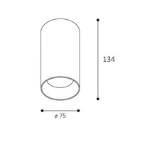 Stropní svítidlo TINY II L, N TRIAC 11W 2700K matný nikl LED2 1480526DT