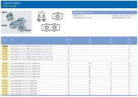 Koňařík R2060005 Lanová svěrka 6 DIN741 pro lano 3,0 - 6,0mm, pozink