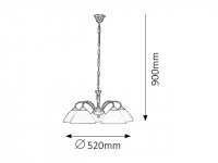 Regina E14 5x 40W IP20 bronz RABALUX 8175