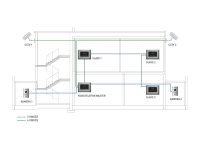 Commax 0109-565 CDV-704MA modrý/40KHD sada videotelefonu