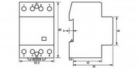 Instalační stykač HS40-40 40 A, 24 V, 50 Hz,  4 sp., 0 rozp. DOEPKE 09980413