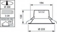 Philips Svítidlo DN060B LED18S/830 PSU WH