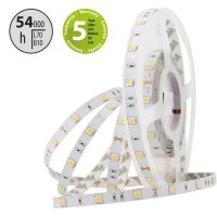 LED pásek SMD5050 WW, 30LED/m, 8,5W/m, 504lm/m, IP20, DC 24V, 10mm, 5m