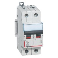 DX3 JISTIČ, 2 PÓLOVÝ, CHAR. D,20A 10000A/16KA LEGRAND 409452