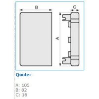 LAN 100x80 W 02260 LAN 100X80 W. TERMINALE IBOCO B02260