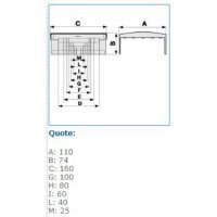 NTAN 100X60 W 02535 T-kus pro podparapetní systémy, 100x60, bílá IBOCO B02535