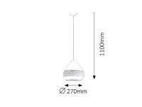 Kaia E27 1X 40W IP20 bílá RABALUX 2279