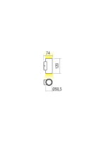 Nástěnné svítidlo RAM AP LED COB 2X3W IP65 DB 3000K REDO 90080