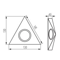 Nábytkové bodové svítidlo ZEPO LFD-T02-B KANLUX 36630