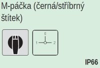 Přepínač sítí SALZER H226-71300-026M1 32A 1-0-2 3p na DIN černá