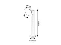 ODIEL LED 12W IP44 černá RABALUX 77059
