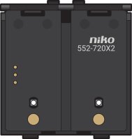 Bezdrátový spínač napájený baterií, dvojnásobný, Zigbee NIKO 552-72012