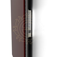 ECOSUN 500 GS-Wifi Wine Red Skleněný Wifi panel 500 W, vínově červený