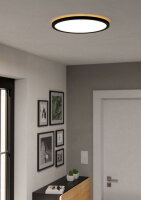 Stropní svítidlo ROVITO-R LED-CCT d390 černá 18,5W IP44 EGLO 901454