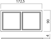 XDOMINO FRAME for 2 LED module for DM01