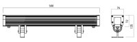 XFLOW L LINEAR FITTING 12x1W 24V DC RGB