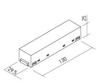 XCLICK M LINEAR CONNECTOR 48V DC IP20 BK