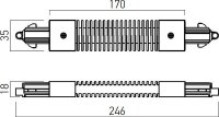 MINITRACK 1c FLEXIBLE CONNECTION ELEMENT