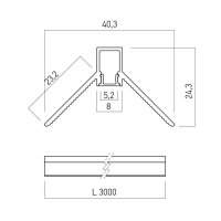 PRF016 SET NANOPROFILE 3m for TRIM. CORN