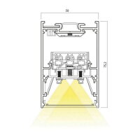 XROPE UGR SURF./SUSP. DALI LIGHT FITTING