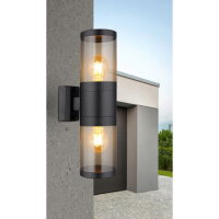 Venkovní svítidlo XELOO černá 2xE27 60W 230V GLOBO 32014-2BS