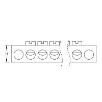 Zemnící a nulová sběrnice hliníková, 4 odbočení ERICO EB4AL