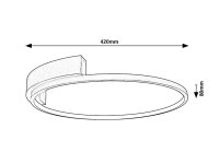 Holize zlatá LED 23W IP20 1350lm