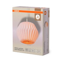 Decor Paper Lantern Gem Pendant E27 White OSRAM 4058075847163