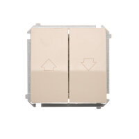 Spínač žaluziový, 10AX, 250V~, béžová KONTAKT SIMON BMZ1.01/12