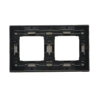 Rámeček 2 -násobný Simon 54 Nature, IP20/IP44, beton tmavý/černý DRN2/98