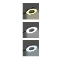 LED stolní lampa 8W, stmívatelná, 300lm, 3CCT, černá ECOLITE LU15A-CR