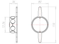 Krabice instalační průměr 36mm s montážními úchyty pod omítku KAISER 1172-62