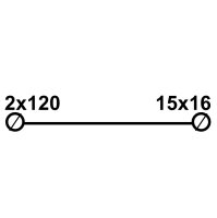Distribuční blok DTB 2x120/15x16 šedý ELEKTRO BEČOV UB2120CK21